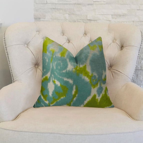 Plutus Brands Plutus Velvet Bliss Water Handmade Throw Pillow
