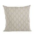 thumbnail image 1 of Plutus Wheat Diamond Shiny Fabric With Embroydery Luxury Throw Pillow - Double sided 26" x 26", 1 of 2
