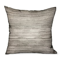 Plutus Brands Plutus Silver Lake Weave Silver Solid Luxury Outdoor/Indoor Throw Pillow, 20L x 20W