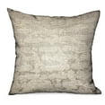 thumbnail image 1 of Plutus Brands Silvered Rivulet Silver Solid Luxury Outdoor/Indoor Throw Pillow, 1 of 3