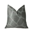 thumbnail image 1 of Plutus Brands Soft Giraffe Gray and White Handmade Luxury Pillow, 1 of 3