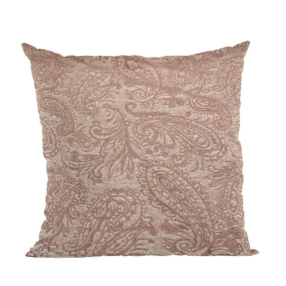 Plutus Brands Terracotta Rustic Paisley Paisley Luxury Throw Pillow