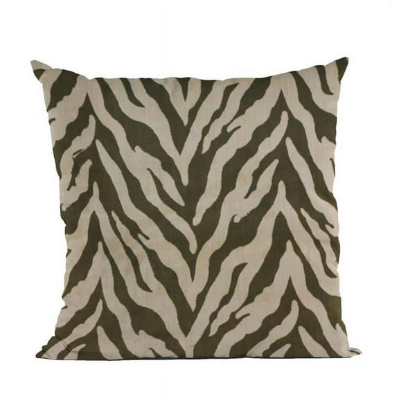 Plutus Brands Tribal Zebra Zebra Print Velvet Luxury Throw Pillow - 12 x 20 in.