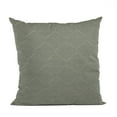 thumbnail image 1 of Plutus Urban Grey Kona Embroydery, Some Shine To This Pattern Luxury Throw Pillow, 1 of 2