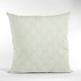 thumbnail image 1 of Plutus Vanilla Diamond Shiny Fabric With Embroydery Luxury Throw Pillow - Double sided 20" x 20", 1 of 5