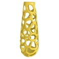thumbnail image 1 of Plutus Brands Vase Pierced in Yellow Resin, 1 of 1