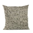 thumbnail image 1 of Plutus Brands Brown Bird Feather Animal Luxury Throw Pillow-Size:24" x 24", 1 of 9