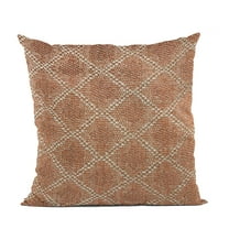 Plutus Brands Brown Diamond Luxury Throw Pillow-Size:20" x 36"