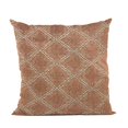 thumbnail image 1 of Plutus 20" x 20" Diamond Luxury Throw Pillow in Brown, 1 of 2