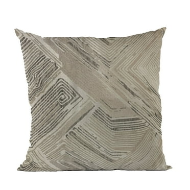 Plutus Brands Brown Plutus Hidden Tour Abstract Luxury Throw Pillow 20 in x 30in, Double Sided 20" x 30" Queen