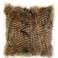 thumbnail image 1 of Plutus Brands Brown and Grey Plutus Porcupine Animal Faux Fur Luxury Throw Pillow 20 in x 20in, Double Sided 20" x 20", 1 of 2