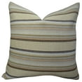 thumbnail image 1 of Plutus Camp Evergreen Handmade Double Sided Throw Pillow - Taupe & Brown - 18 x 18 in., 1 of 4