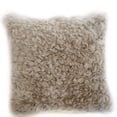 thumbnail image 1 of Plutus 26" x 26" Persian Chila Animal Faux Fur Luxury Throw Pillow in Champagne, 1 of 3