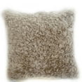 thumbnail image 1 of Plutus Brands Champagne Plutus Persian Chila Animal Faux Fur Luxury Throw Pillow 20 in x 20in, Double Sided 20" x 20", 1 of 2