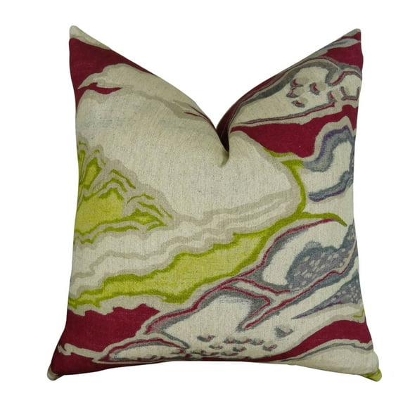 Plutus Chattingham Handmade Throw Pillow-Color:Multi,Size:22" x 22"