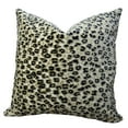 thumbnail image 1 of Plutus Cheetah Handmade Double Sided Throw Pillow - Taupe & Black - 12 x 20 in., 1 of 3