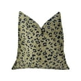 thumbnail image 1 of Plutus Cheetah Spots Cream and Black Handmade Luxury Pillow, 1 of 3
