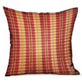 thumbnail image 1 of Plutus Cherry Tassel Orange Stripes Luxury Outdoor/Indoor Throw Pillow Double sided 12" x 20", 1 of 4