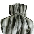 thumbnail image 1 of Plutus Gray Chinchilla Faux Fur Handmade Throw/Blanket-Color:Gray/Silver,Size:90"W x 90"L, 1 of 3