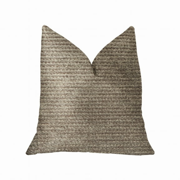 Plutus Classy Chic Ivory and Beige Luxury Throw Pillow