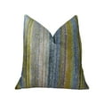 thumbnail image 1 of Plutus Clear Shore Blue Mustard and Lavender Handmade Luxury Pillow, 1 of 3