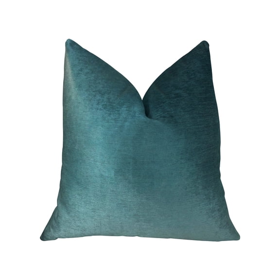 Plutus Contentment Peacock Handmade Throw Pillow, (Double sided 20" x 26" Standard)