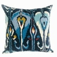 thumbnail image 1 of Plutus Deep Sanctuary Blue and Gray Luxury Throw Pillow, 1 of 3