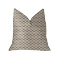 thumbnail image 1 of Plutus Diamant Beige and Brown Luxury Throw Pillow 20"L x36"W, 1 of 3
