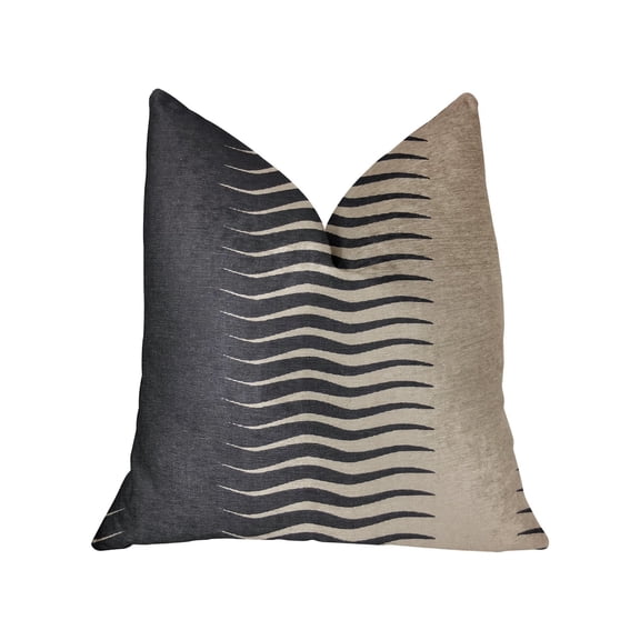 Plutus Dreamland Blue and White Luxury Throw Pillow 12"L x20"W
