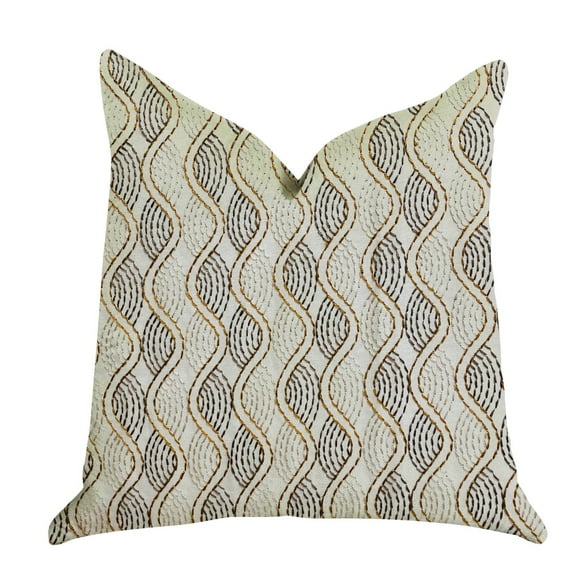 Plutus Enigma Twist Luxury Throw Pillow 18"L x18"W