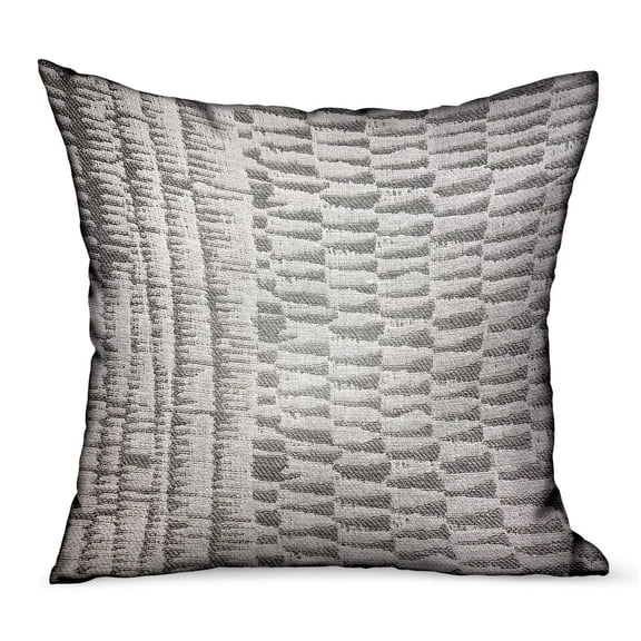 Plutus Brands Epoxi River Gray Dobby Luxury Outdoor/Indoor Throw Pillow