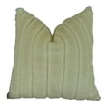 thumbnail image 1 of Plutus Fancy Faux Mink Handmade Throw Pillow - Ivory - Off & White - 18 x 18 in., 1 of 4