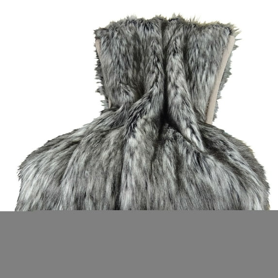 Plutus Faux Siberian Husky Throw-Color:Multi,Size:108"W x 90"L