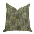 thumbnail image 1 of Plutus  Foursquare Avenue Luxury Double Sided Throw Pillow - Green - 12in. x 25in., 1 of 1