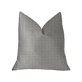 thumbnail image 1 of Plutus Fremont Gray and Silver Luxury Throw Pillow, 1 of 3