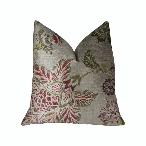Plutus Garden Secrets Multicolor Luxury Throw Pillow 24"L x24"W