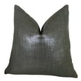 thumbnail image 1 of Plutus Brands Plutus Glazed Linen Indigo Handmade Throw Pillow, 20" x 26" Standard, Gray, 1 of 3