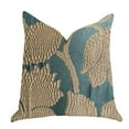 thumbnail image 1 of Plutus  Golden Arabella Vine in Green & Gold Luxury Throw Pillow - 16 x 16 in., 1 of 1