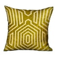 thumbnail image 1 of Plutus Brands Plutus Goldenrod Velvet Gold Geometric Luxury Throw Pillow, 20L x 20W, 1 of 2