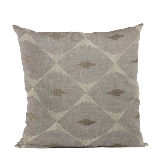 Plutus Brands Gray Plutus Cubes Diamond Luxury Throw Pillow 20 in x 36in, Double Sided 20" x 36" King