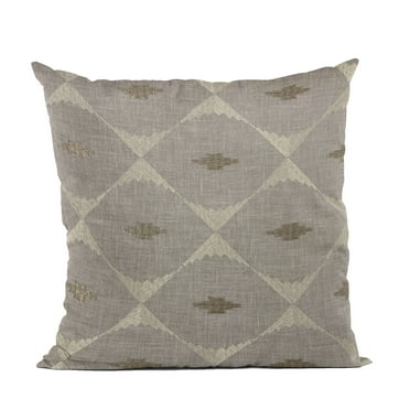 Plutus Brands Gray Cubes Diamond Luxury Throw Pillow-Size:26" x 26"