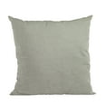 thumbnail image 1 of Plutus Grey Solid Shiny Velvet Luxury Throw Pillow - Double sided 24" x 24", 1 of 2