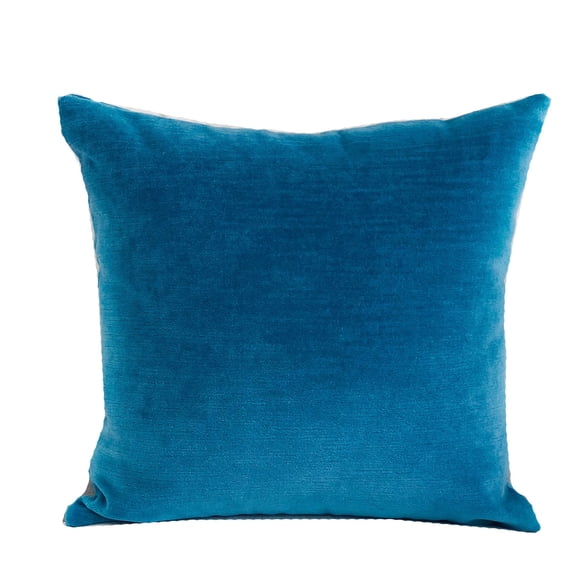 Plutus Aqua Dulce Teal Handmade Luxury Pillow - Double sided 18" x 18"