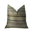 thumbnail image 1 of Plutus 20" x 30" Lexington Park Handmade Luxury Pillow in Taupe and Brown, 1 of 3