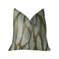 thumbnail image 1 of Plutus Kailua Branch Taupe Ivory Handmade Luxury Pillow 16"L x16"W, 1 of 3