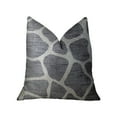 thumbnail image 1 of Plutus Sable Giraffe Black and Cream Handmade Luxury Pillow 18"L x18"W, 1 of 3