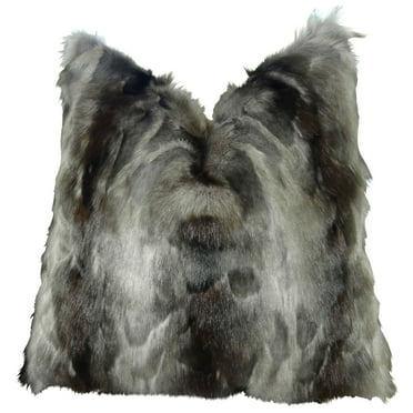 Plutus Handmade Throw Pillow - Gray & Charcoal - 20 x 36 in.