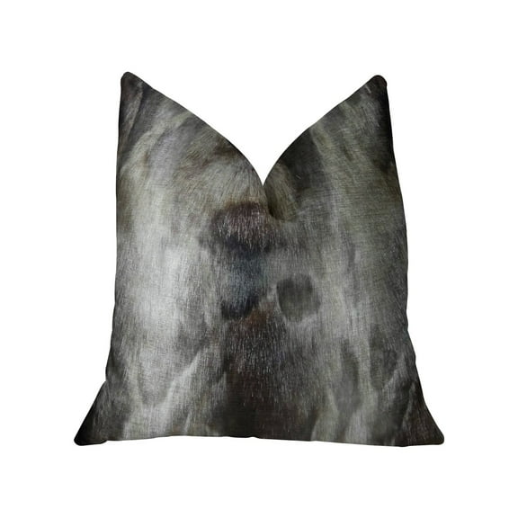 Plutus Handmade Throw Pillow - Gray & Charcoal - 20 x 36 in.