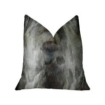Plutus Handmade Throw Pillow - Gray & Charcoal - 20 x 36 in.