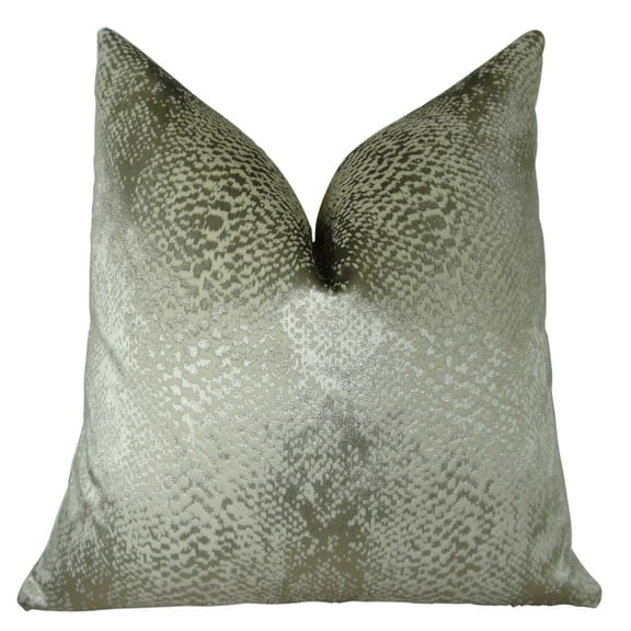Plutus Hidden World Silver Handmade Throw Pillow